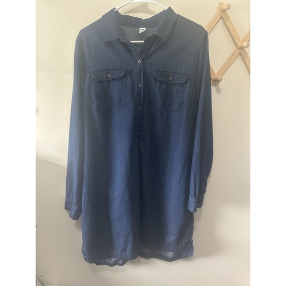 Old Navy Chambray Shirt Dress for Women Size Large - Picture 1 of 4
